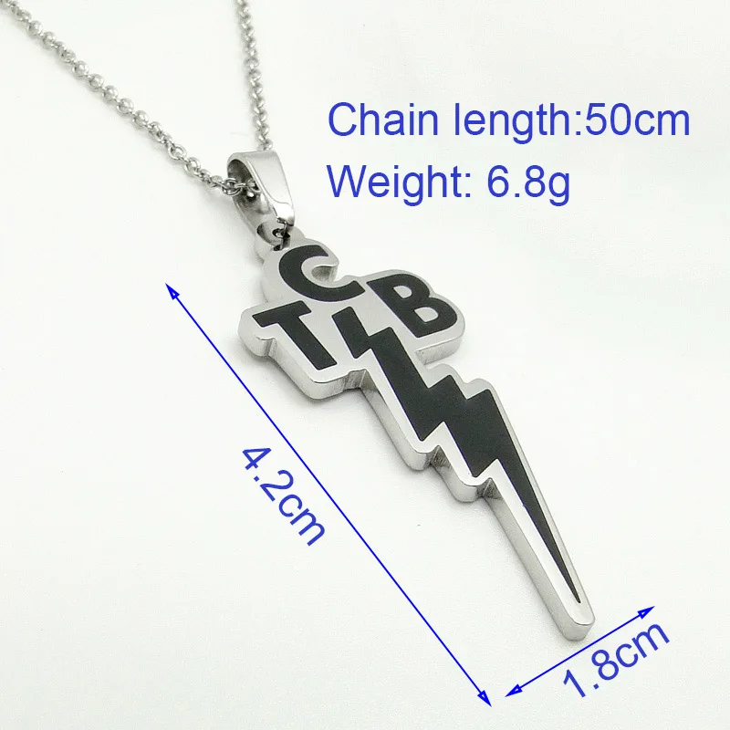 Ожерелье из нержавеющей стали золотого и серебряного цвета Elvis memorate Lightning с