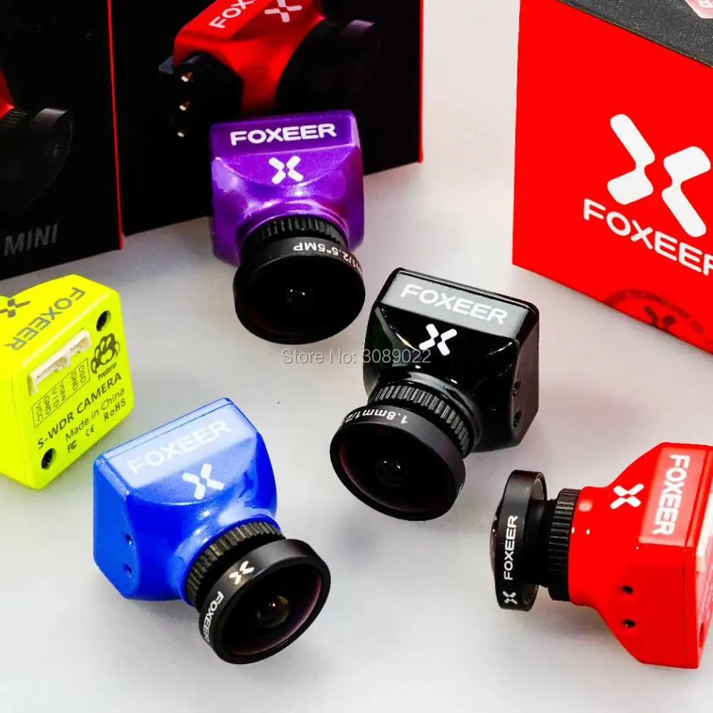 Foxeer Predator V4 FPV камера гоночный Дрон мини-камера 16:9/4:3 PAL/NTSC переключаемый Супер WDR, osd 4 мс задержка Upgarded PredatorV3
