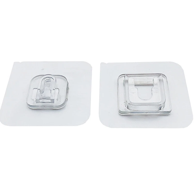 

Double-Sided Adhesive Wall Hooks Hanger Strong Transparent Wall Storage Holder For Kitchen Bathroom Hooks Suction Cup Sucker