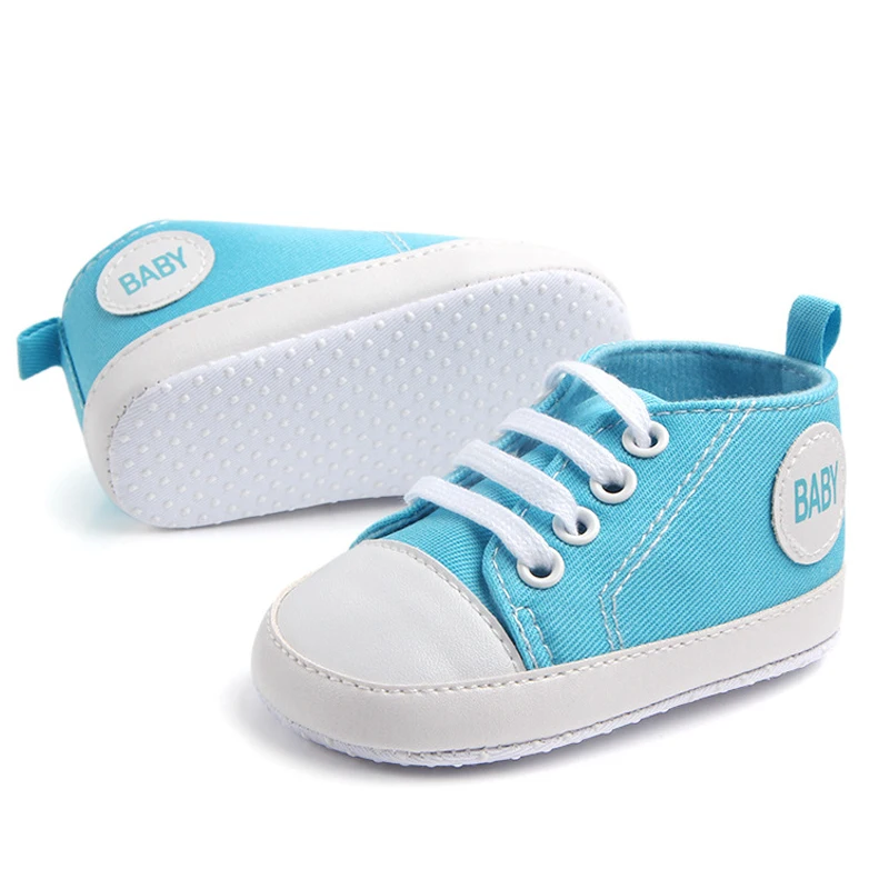Классическая парусиновая обувь для малышей 0 24 месяцев Обувь новорожденных