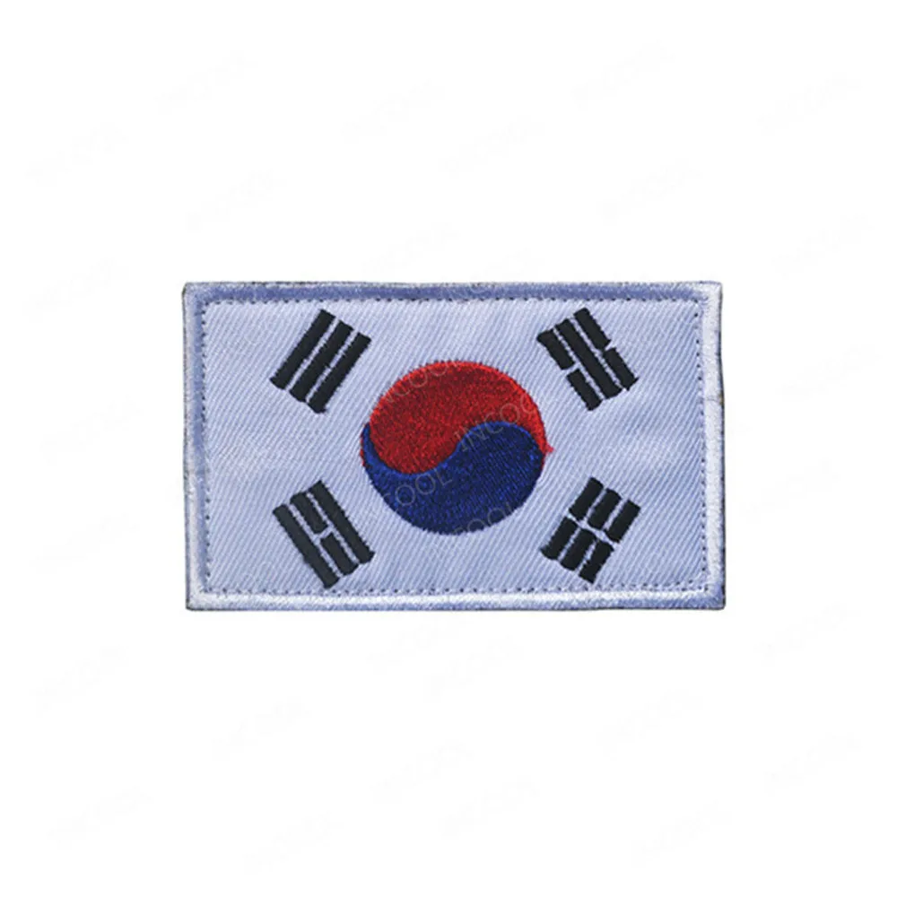 Светоотражающие нашивки с вышивкой в южнокорейском стиле корейские флаги