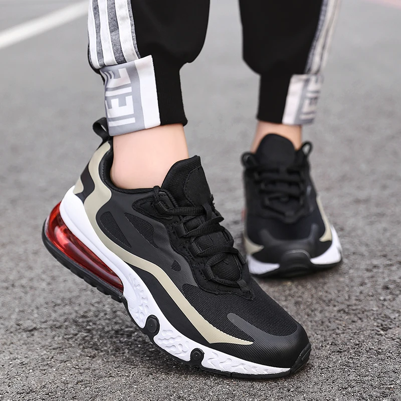 Goodstus casual shoes men's antiskid thick bottom high tech shockproof air cushion sneaker lace up breathable simple | Обувь