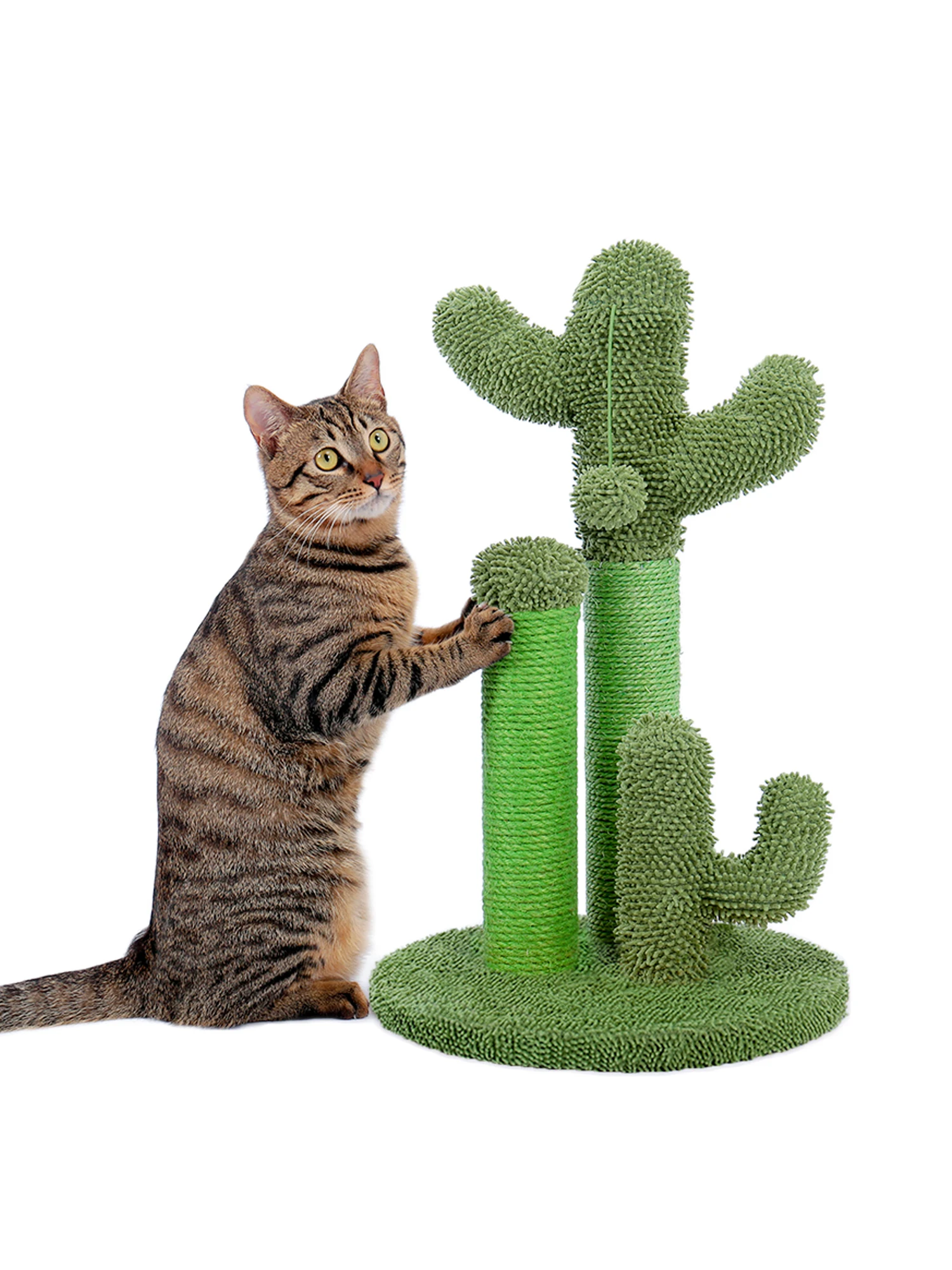 

Catry Cat Tree Bed with Scratching Post with Sisal Covered Climbing Activity Tower Fiber 2-in-1 Best Holiday Cat Gifts