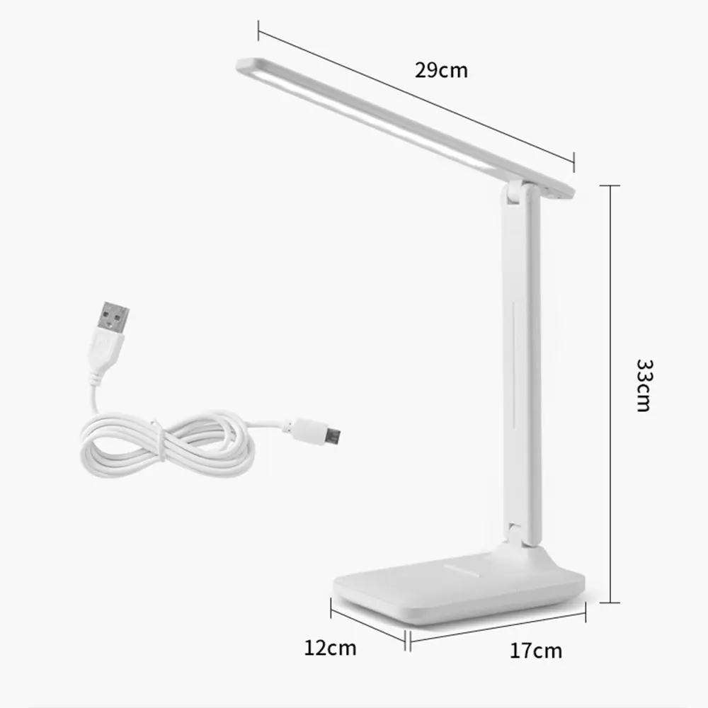 Портативная Регулируемая 3-уровневая настольная лампа сенсорные настольные