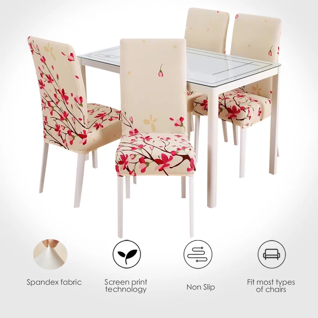 Силиконовый чехол из спандекса эластичный для телефона с принтом пасторальный