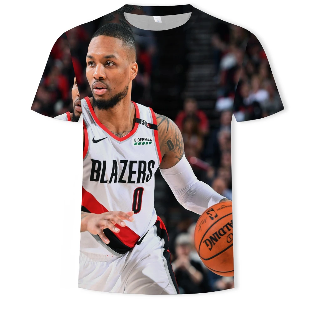 

New Retro Trendy Beauty T-Shirt 3D Kobe Men's T-Shirt basketball Star Damian Music Shirt Summer Short Sleeve 100-6XL