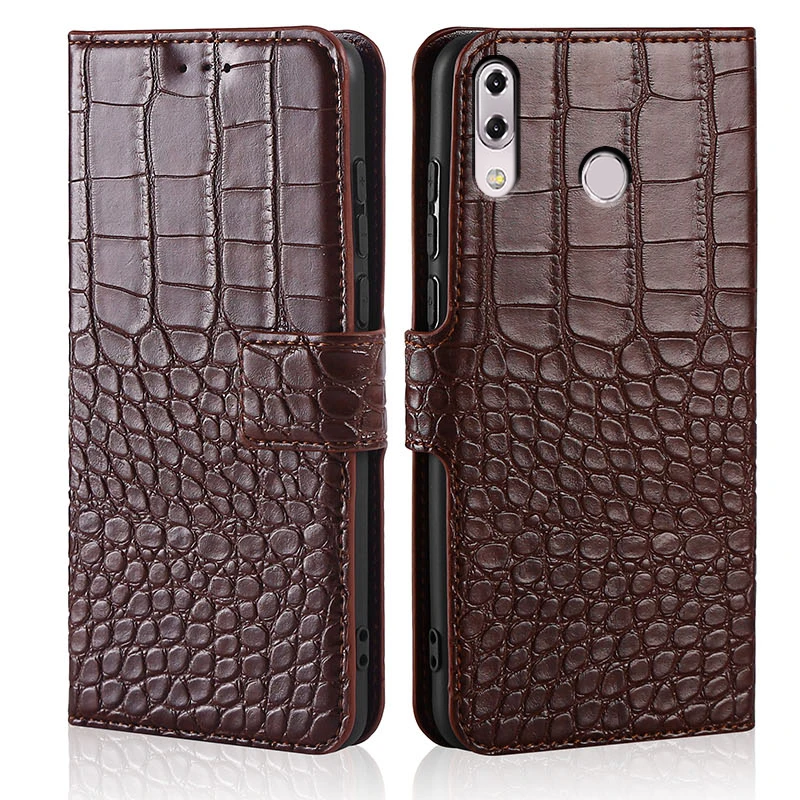 

Shockproof magnetic Case For Asus Zenfone 5Z ZS620KL Phone Case flip leather Case Mobile silicone Shell Cover with card slots