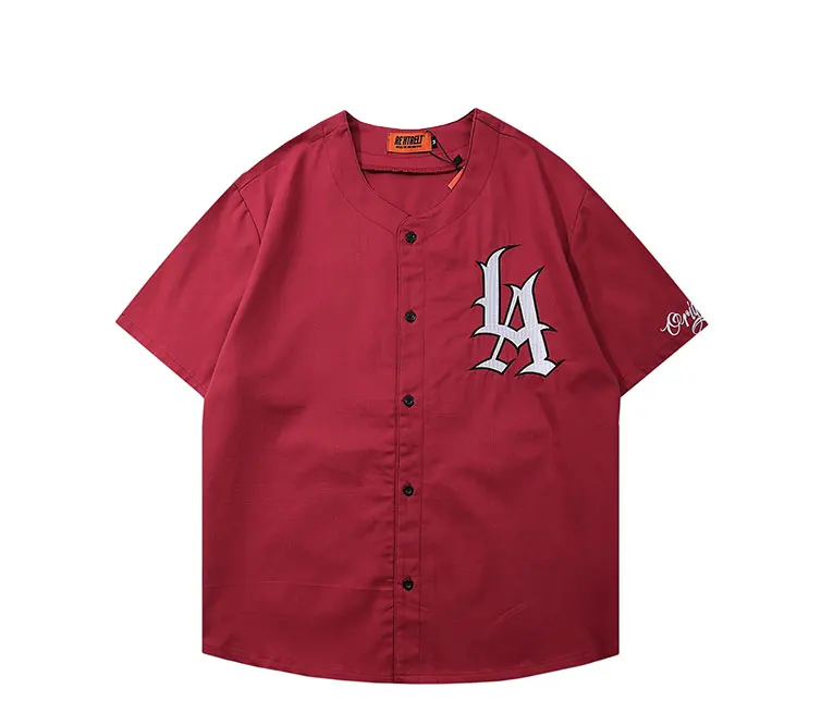Новинка 2021 дизайнерская Бейсбольная Футболка с коротким рукавом LA los angle модная