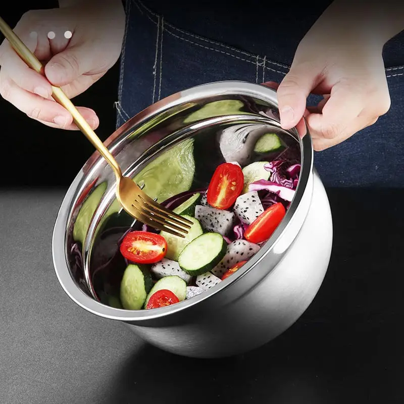 6 шт./компл. чаши из нержавеющей стали для смешивания металлические Нескользящие