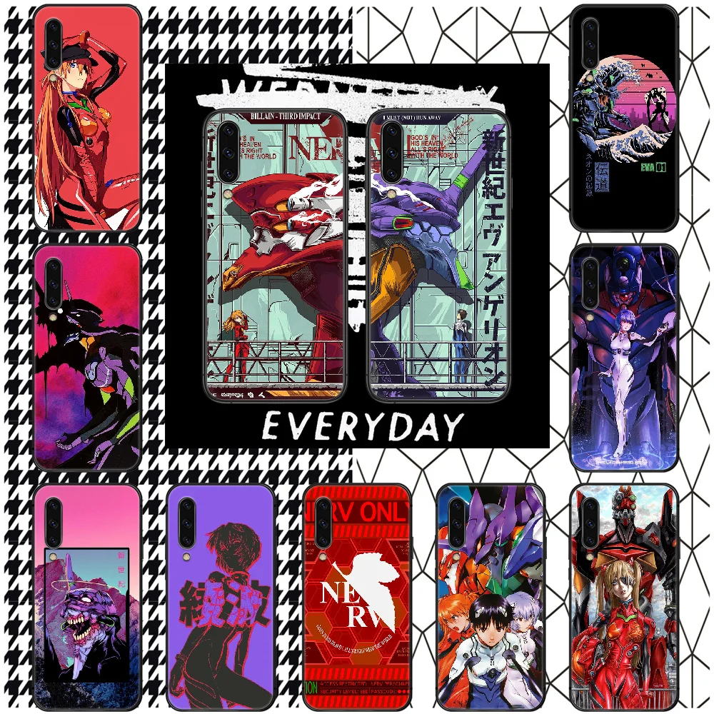 

EVA EVANGELION Phone Case For Samsung Galaxy A 72 71 70 52 51 41 40 31 30 21 20 10 S J 5 6 7 2017 2018 black Coque Painting