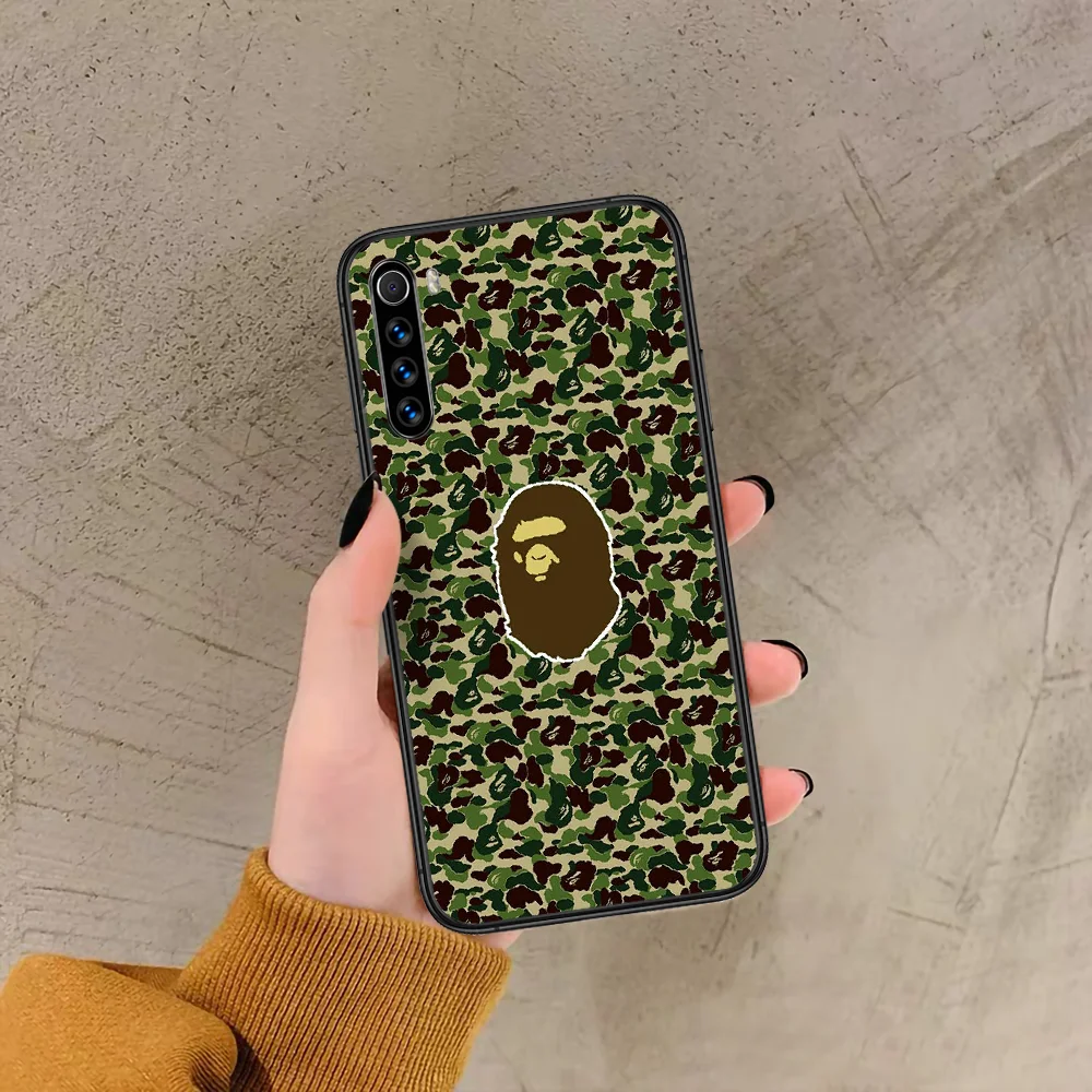 

Sports Brand Bape Shark Phone Case For Xiaomi Redmi Note 7 8 8T 9 9S 4X 7 7A 9A K30 Pro Ultra black Back Trend Funda Pretty Etui