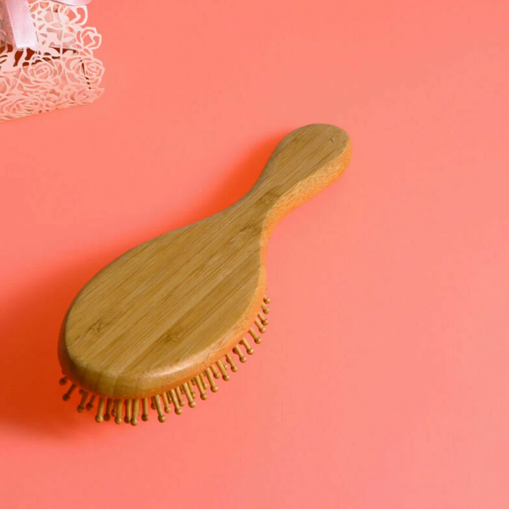 

1 Pc High Quality Scalp Massage Comb Natural Round Wood Hairbrush Wooden Bamboo Airbag Massage Comb