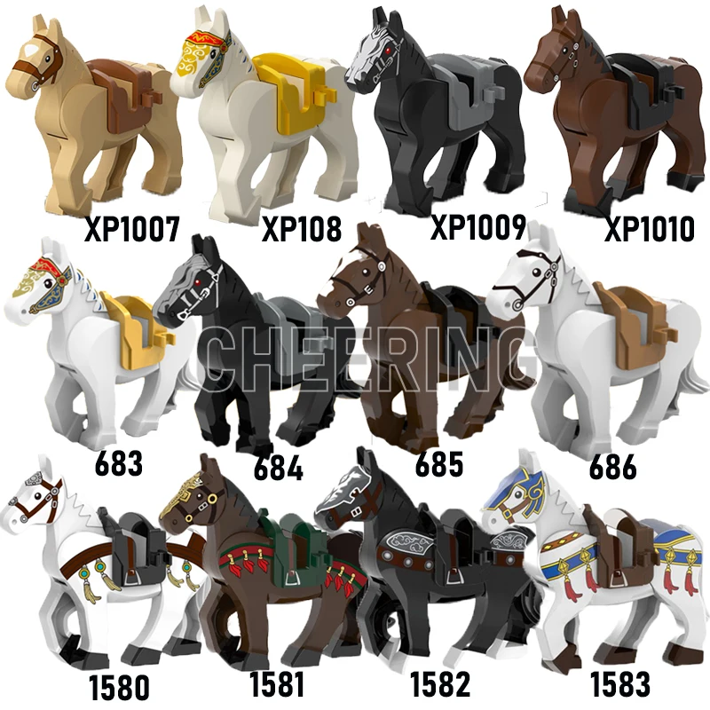 

Обучающие строительные блоки римские Рыцари войны синяя лошадь экшн-фигурки подарки игрушки для детей XP1007-1010