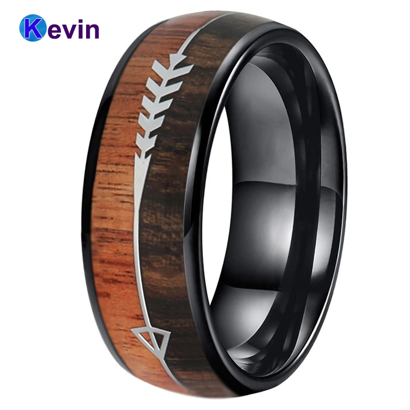 Вольфрамовый свадебный браслет 8 мм фоторемень для мужчин и женщин с двойной