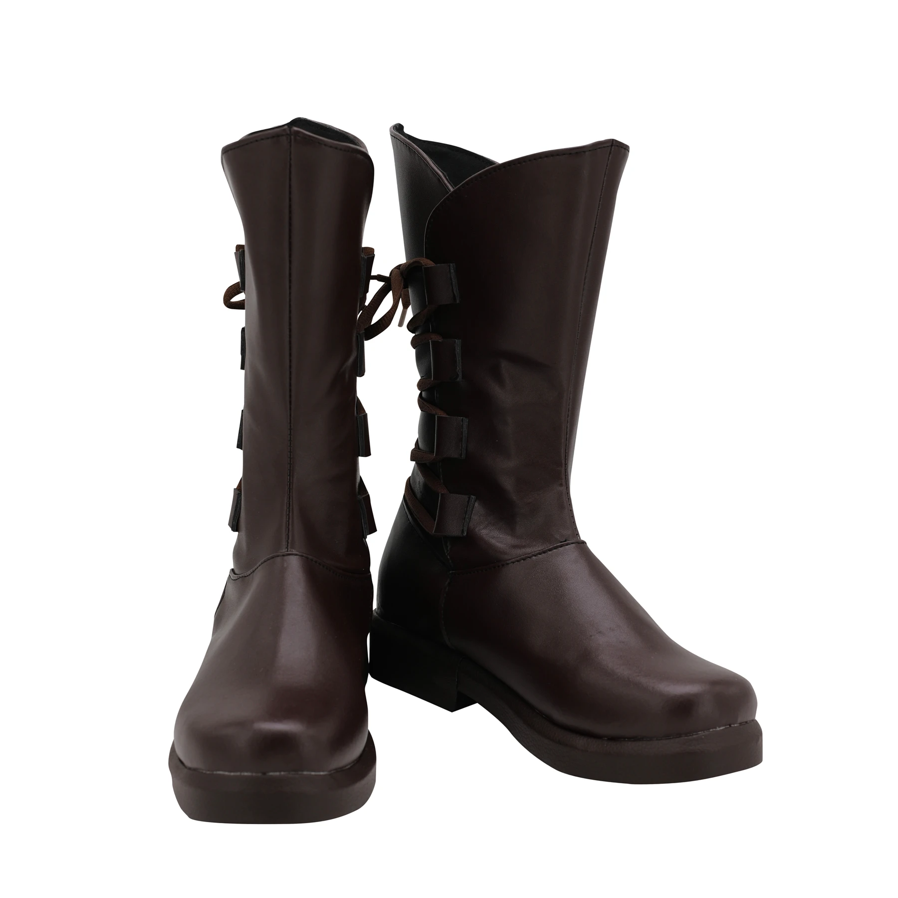 Star Cosplay Wa The Last Jedi Rey Boots Leather Shoes Halloween Carnival Party Prop Custom Made Any Size | Тематическая одежда и