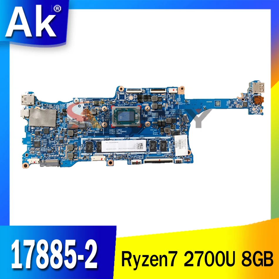 

Материнская плата Akemy для HP ENVY x360 Convertible 13-AG, Ryzen7 2700U, 8 ГБ, 17885 дюйма, 2 детской, 100% рабочих