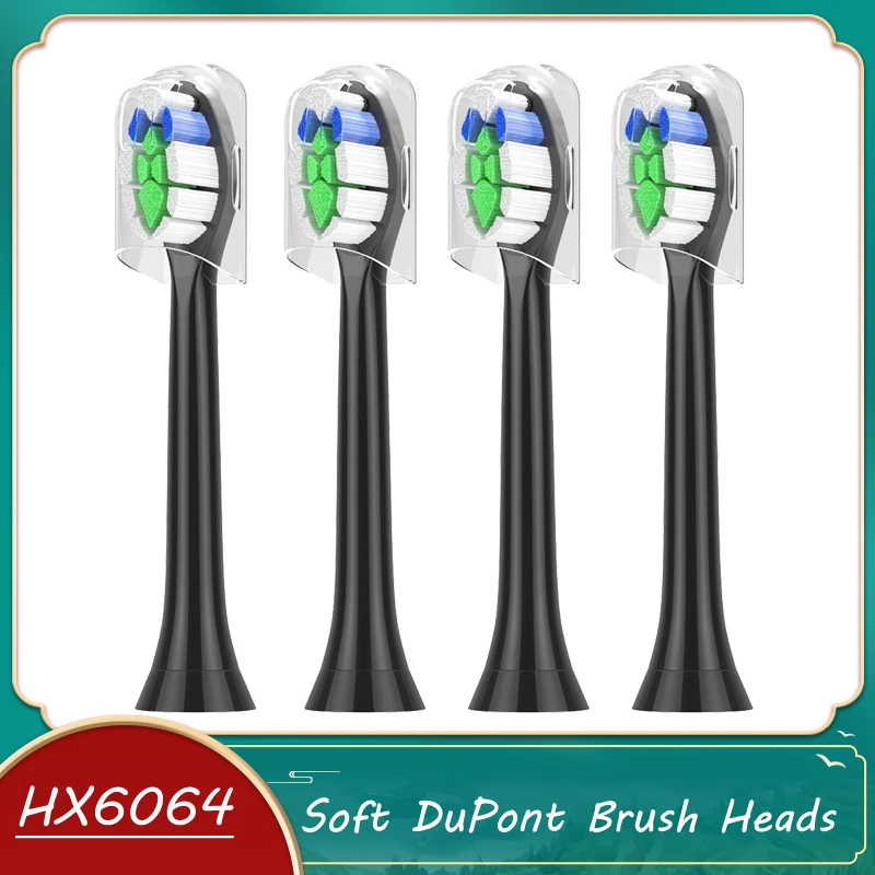Сменные насадки для электрической зубной щетки Philips FlexCare HX6064/14 с мягкой щетиной