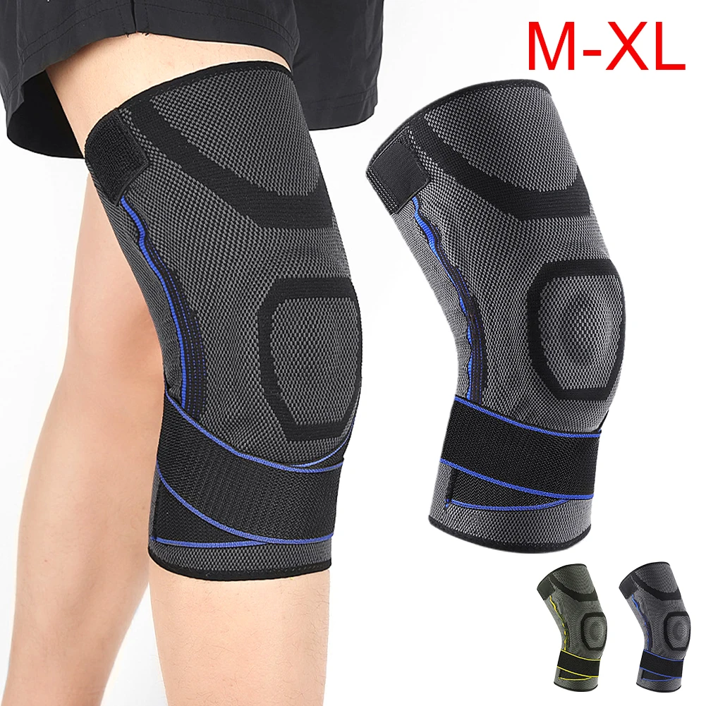 

1PCS Knee Brace Breathable Knee Support 3D Sports Compression Silicone Cushion Protection Knee Sleeve for Running Jogging Sports