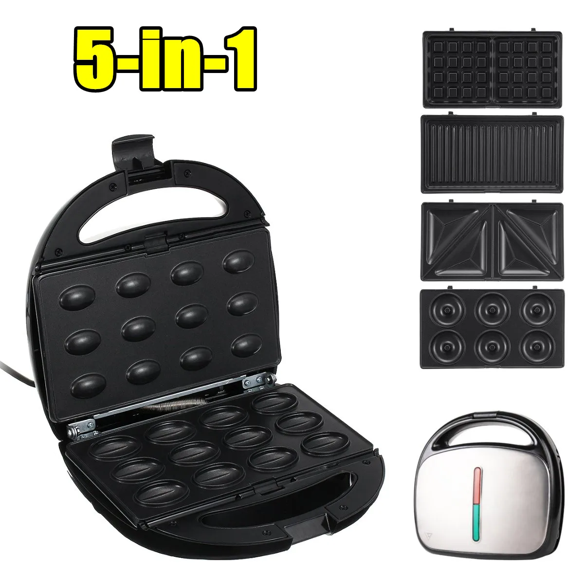 5 в 1 электрическая машина для приготовления вафель сэндвичей печь яиц пирожных