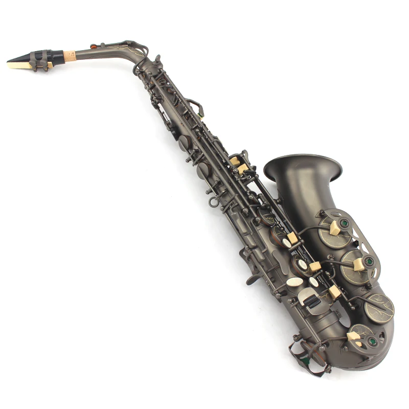 Style 3 MARGEWATE Alto Eb Tune саксофон уникальный Ретро латунный саксофон Античный медный E плоский музыкальный инструмент саксофон с футляром мундштук - Цвет: Style 3