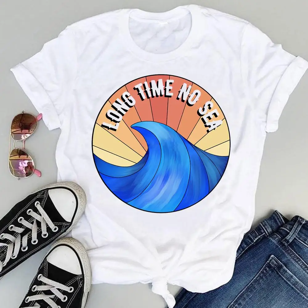 Женская летняя футболка с коротким рукавом и графическим принтом - купить по