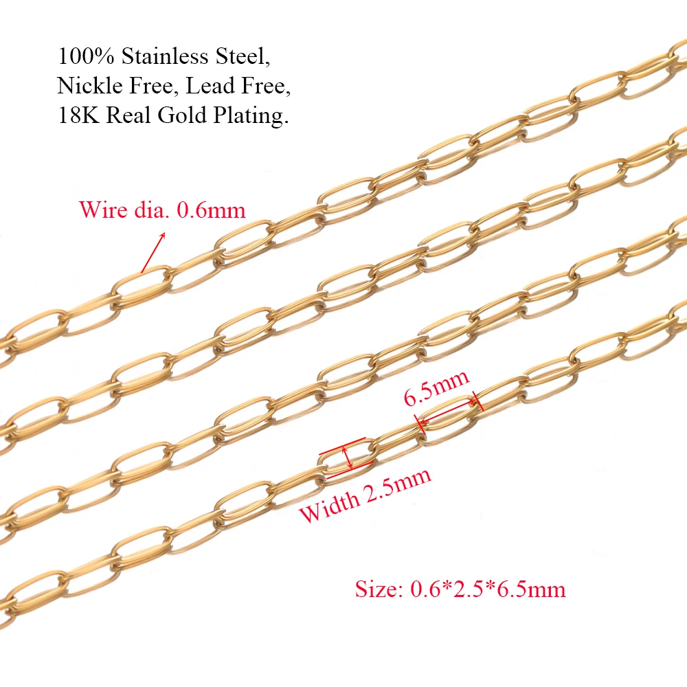 Овальные Звенья из нержавеющей стали для изготовления украшений сделай сам цепи