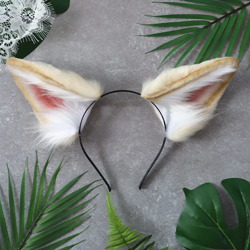 Женский ободок для волос Snow Big wolf Fox Ear аксессуар на Хэллоуин |