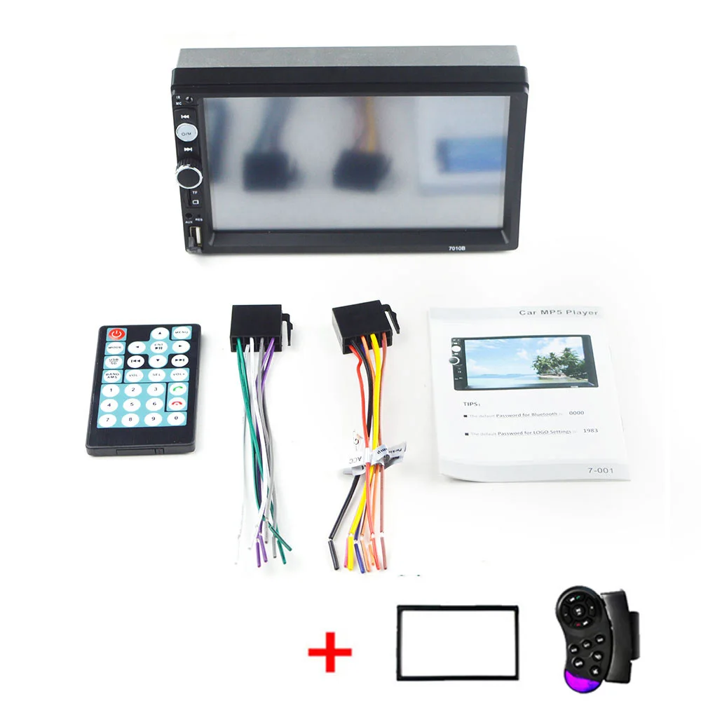 D-Frame and Control Aupart Авторадио центральный мультимедийный 2 Din Автомобильный Радио HD " сенсорный экран Аудио Bluetooth AUX TF камера заднего вида MP5 киноплеер - Цвет: D-Frame and Control
