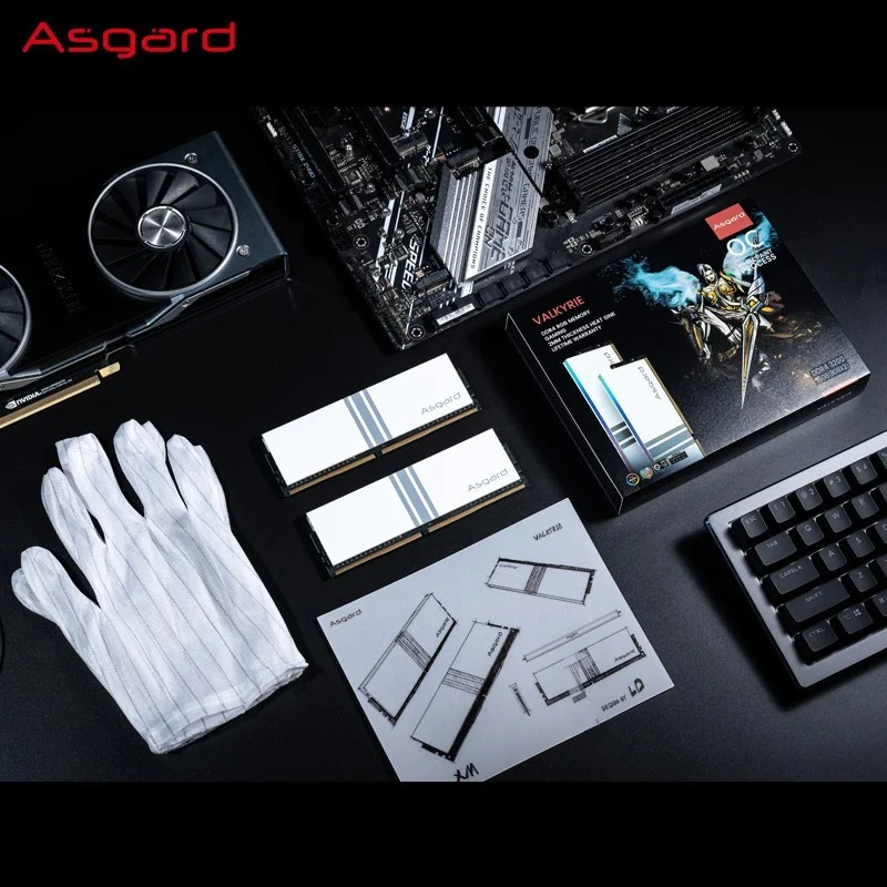 Оперативная память Asgard Valkyrie V5 ОЗУ DDR4 для ПК 8 Гбит/с 3200 МГц 3600 RGB полярная белая с