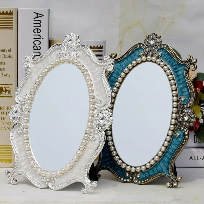 Европейское зеркало для макияжа в стиле ретро принцессы общежития корейское