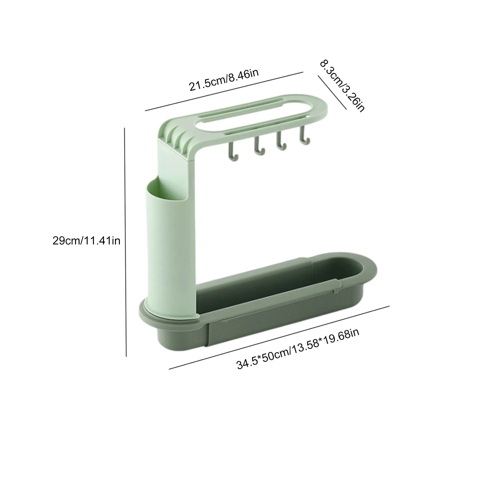 

Kitchen faucet racks Kitchenware Rack Telescopic Sink Sponge brush Soap Drainer Holder non-perforated wipes storage rack holder