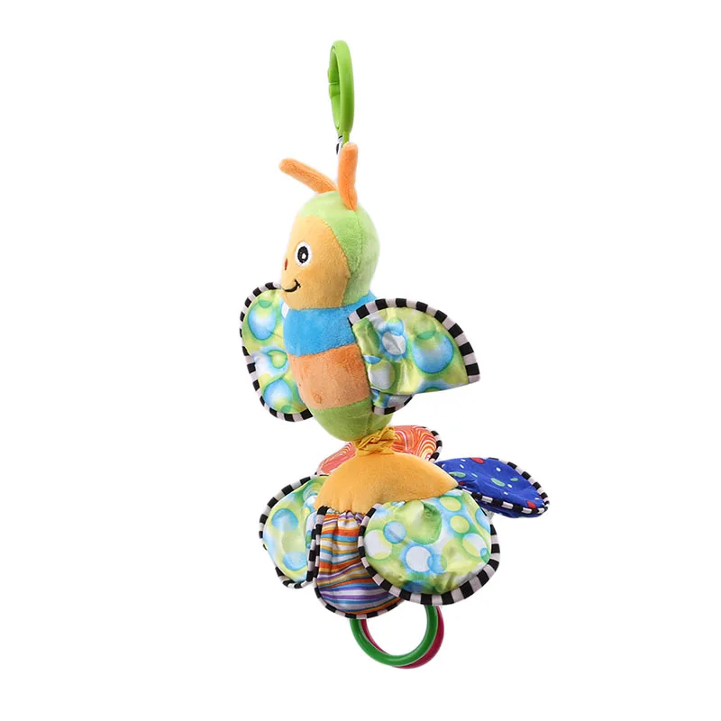 Мультяшные детские погремушки-животные мягкие плюшевые игрушки-пчелки с солнцем