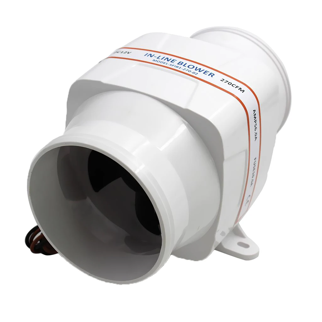 4 &quotшланг встроенный морской Трюмный воздуходувка 12 в 270 CFM Тихая Лодка RV