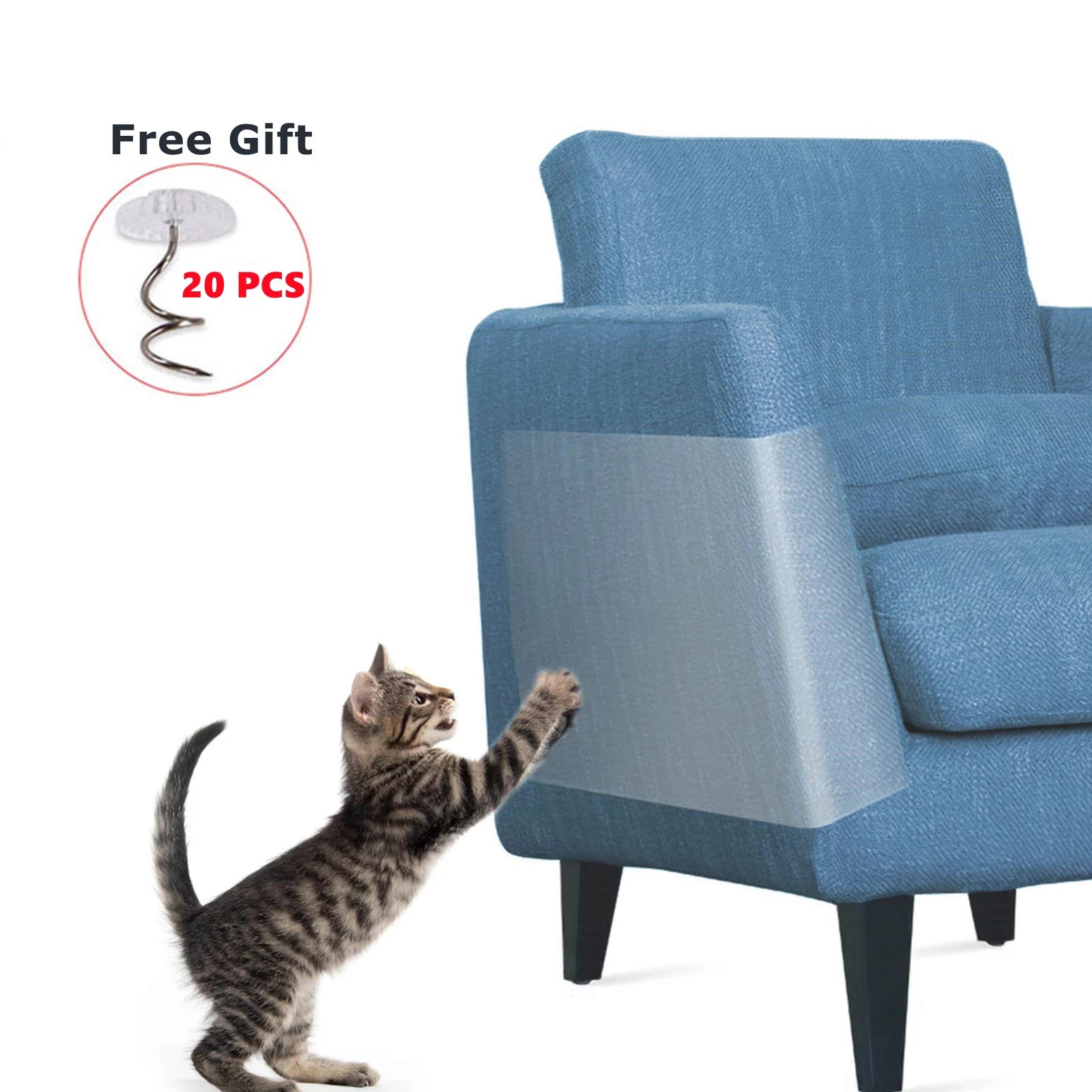 2 искусственных кошачьих когтей для дивана защита от царапин набор защиты мебели