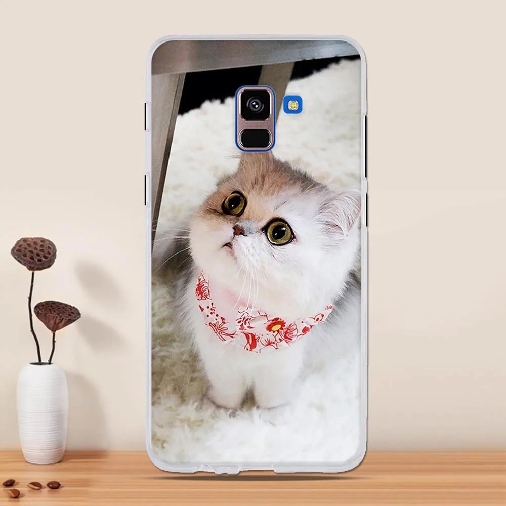 Чехол для samsung Galaxy A8 Plus чехол Капа Coque чехол из термополиуретана и силикона для samsung A8 Plus A 8+ A730F Чехол протектор бампер - Цвет: 40