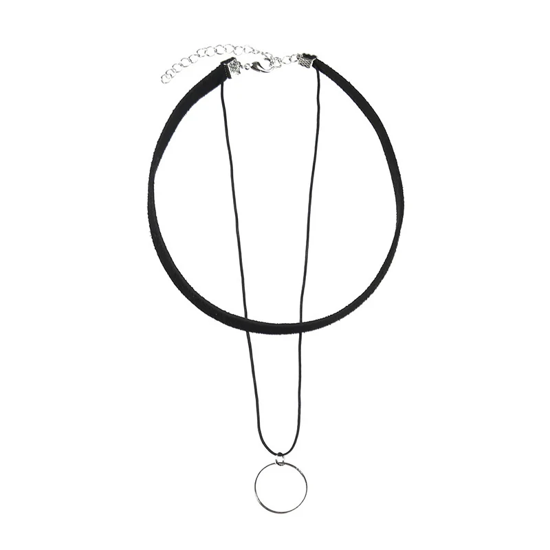 Laramoi Готическая Веревка ключицы ожерелья цепи для женщин Hale линия Геометрическая