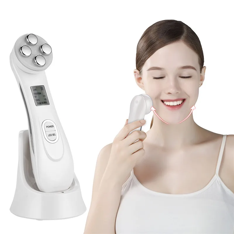 

6 in 1 LED RF Photon Therapy Facial Skin Lifting Rejuvenation Vibration Device Machine EMS Ion Microcurrent Mesotherapy Massager