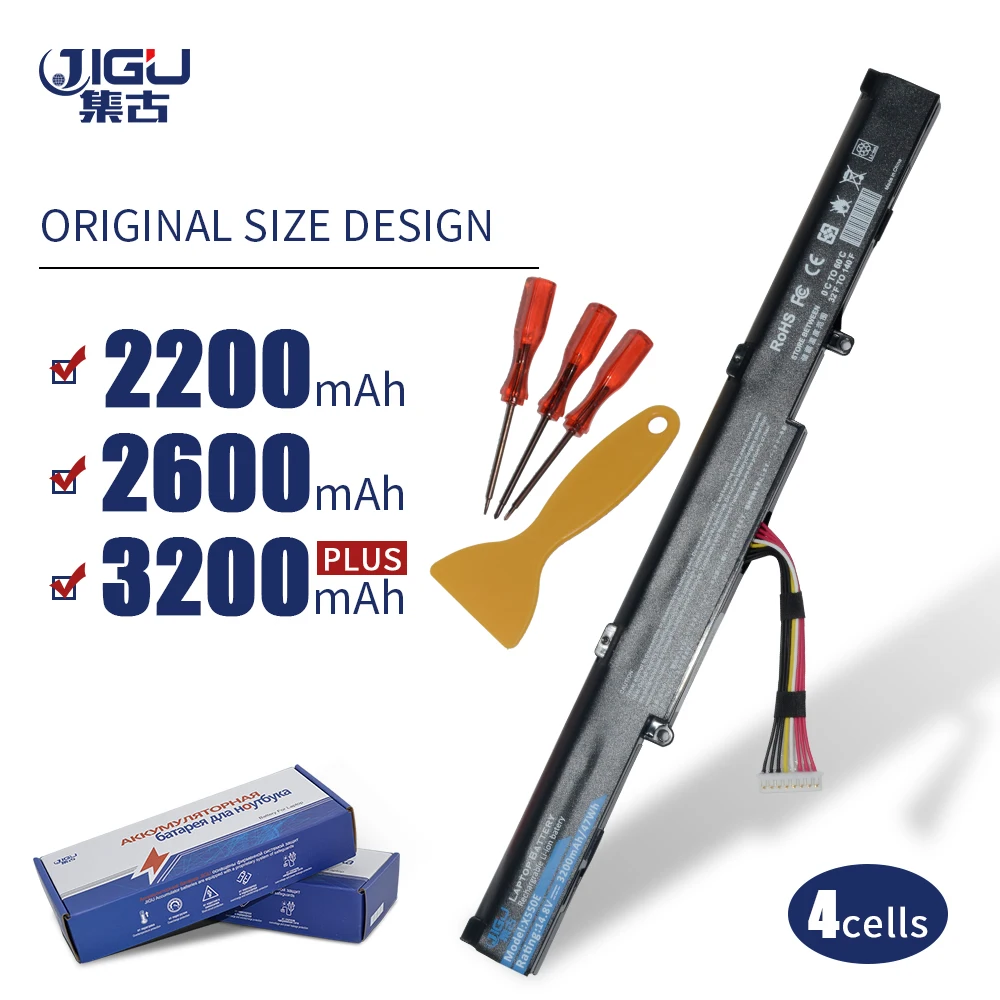 JIGU 4 ячейки A41 X550E Аккумулятор для ноутбука ASUS A450 F450J X450 A450E F550D X450J A450J F550DP X450JF A450JF