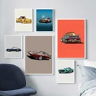 Крутое изображение автомобиля, Картина на холсте, настенное искусство, Cartel De Coche, скандинавские плакаты и принты, постер, Декор автомобиля без рамки