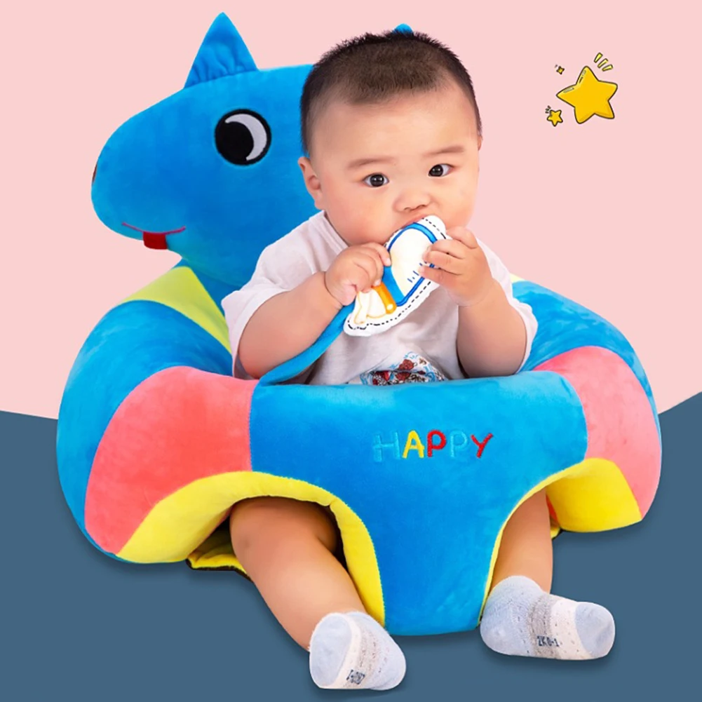 

Practical Super Soft Cartoon Baby Classic Sofa Learning To Sit Multi-functional Seat Feeding Safety Chair Toy Doll