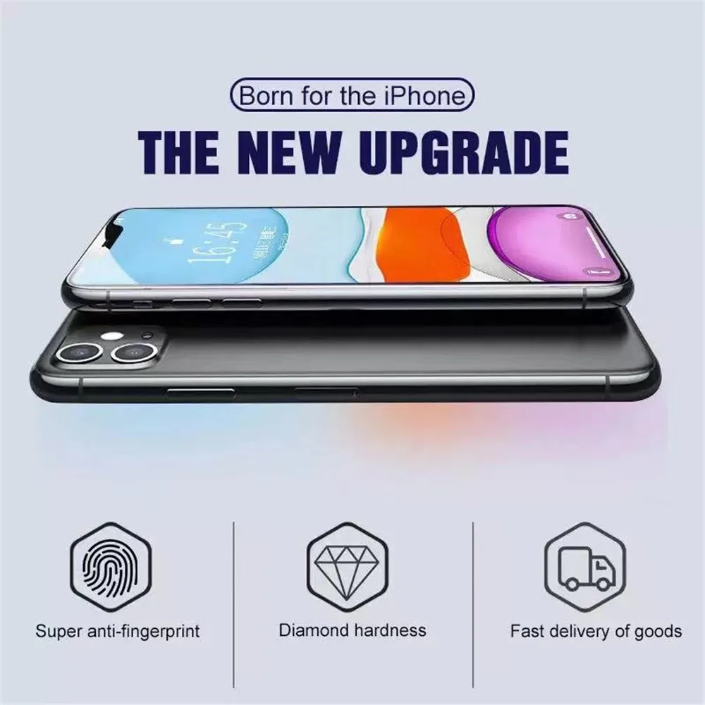 Закаленное стекло 6D для iPhone 11 Pro Max Xs XR X SE 2020 Защитная пленка экрана 12 Mini 7 8 6S 6 Plus