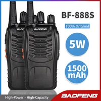 2pcs baofeng 6km walkie talkie bf888s portable ham radio bf 888s two way radio fm transceiver 5w uhf handheld cb radio intercom