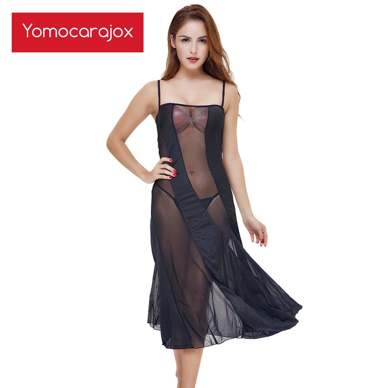 Соблазнительное прозрачное кружевное Длинное ночное платье Сетчатое