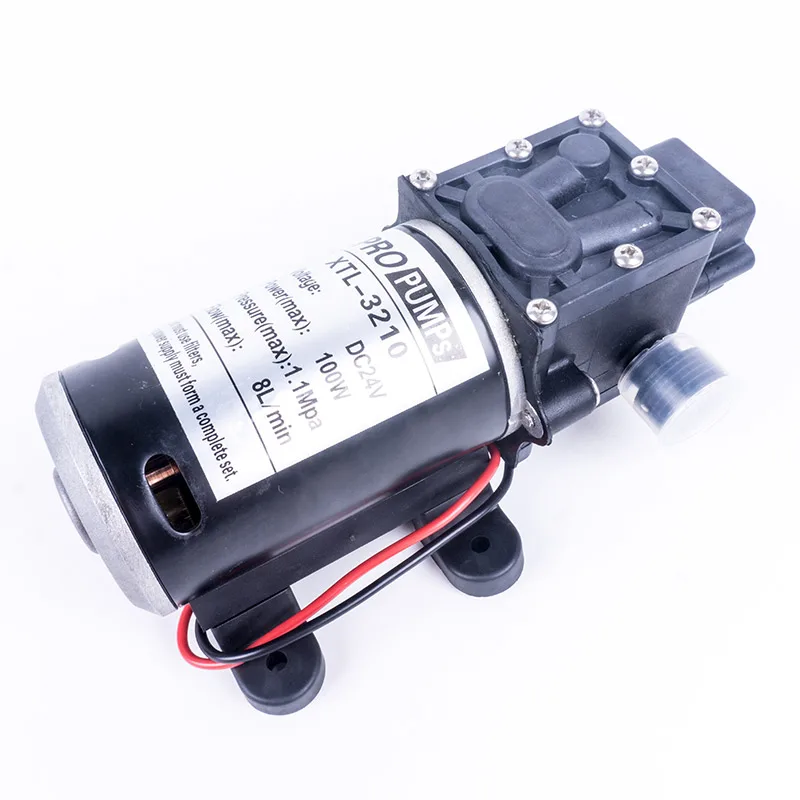 DC 24V 100W 1.1Mpa 130PSI 8л/мин сельскохозяйственный Электрический водяной насос высокого