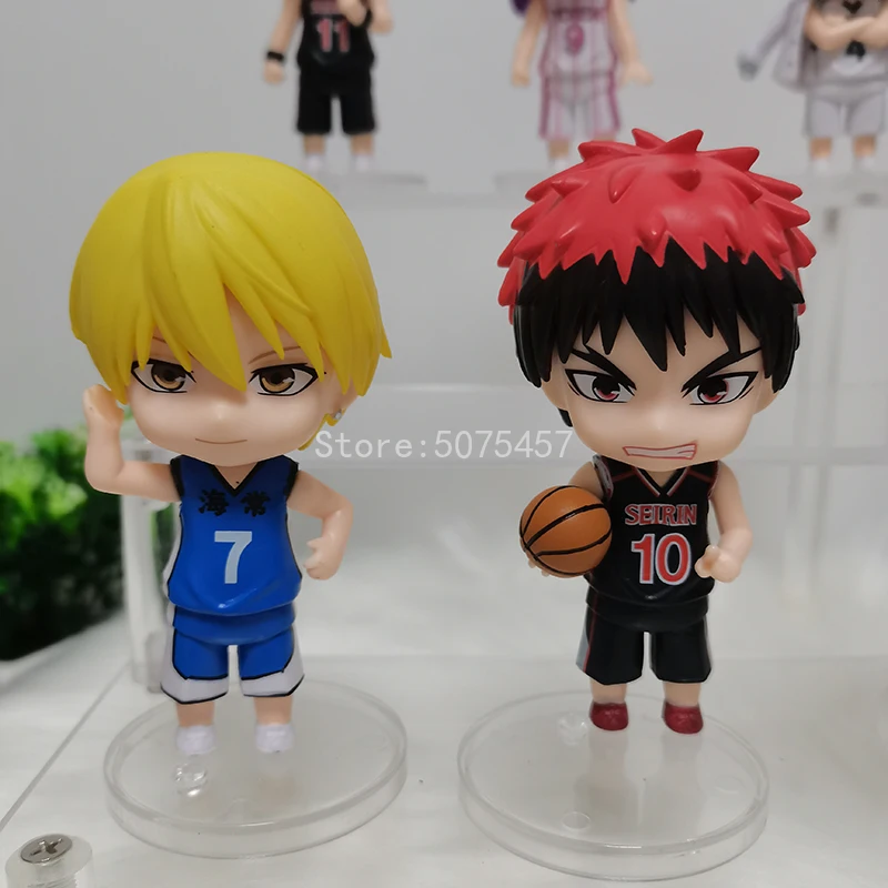 6 шт./лот баскетбольная Аниме Фигурка Kuroko Tetsuya экшн фигурка Aomine Daiki Kise Ryota Kagami Taiga