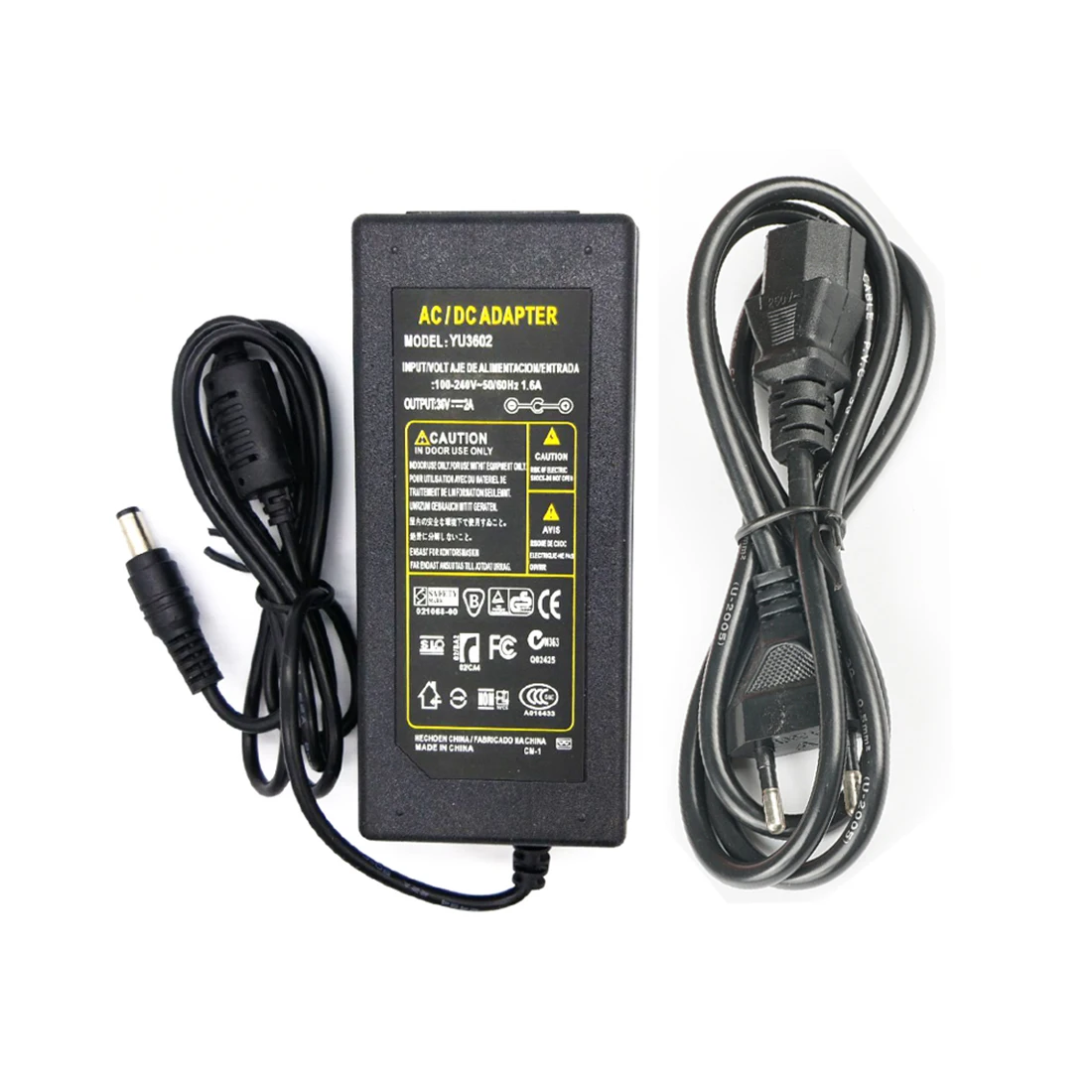 

12V Power Supply Adapter 5A 6A 10A Universal AC Adapter Charger Switching AC110-240V to DC Transformer for LED Light Strips CCTV
