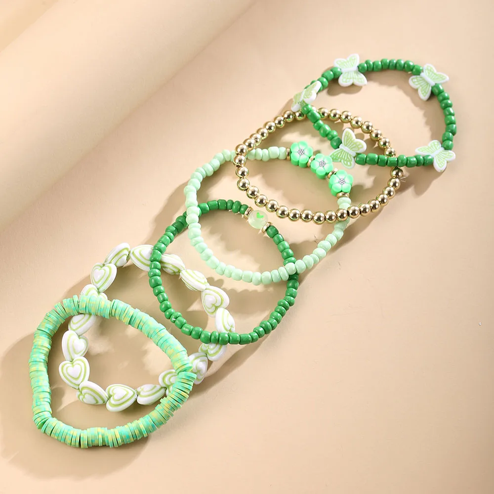 Женские эластичные браслеты из акриловой смолы регулируемые в богемном стиле с