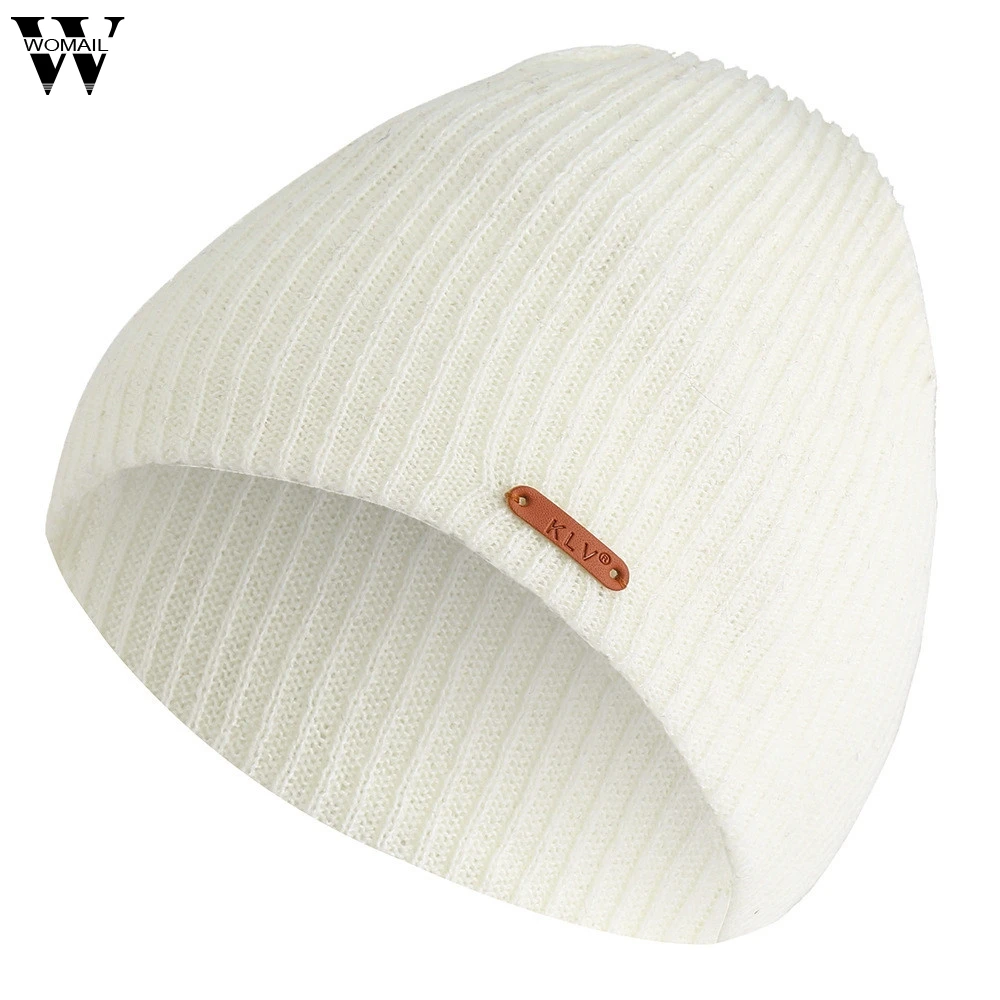 Womail beanies шапка для мужчин и женщин мешковатая Теплая Вязаная Зимняя шерстяная