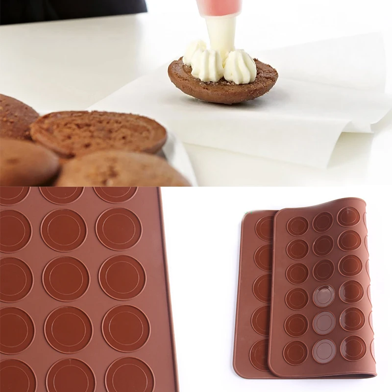 48-емкий силиконовый макарун коврик для выпечки помадной печи DIY Инструменты