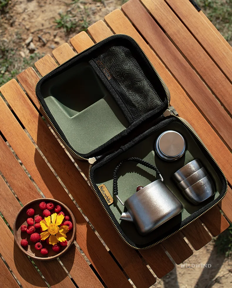 Титановая чайная чашка Naturehike набор из чистого титана маленькая для чая уличный